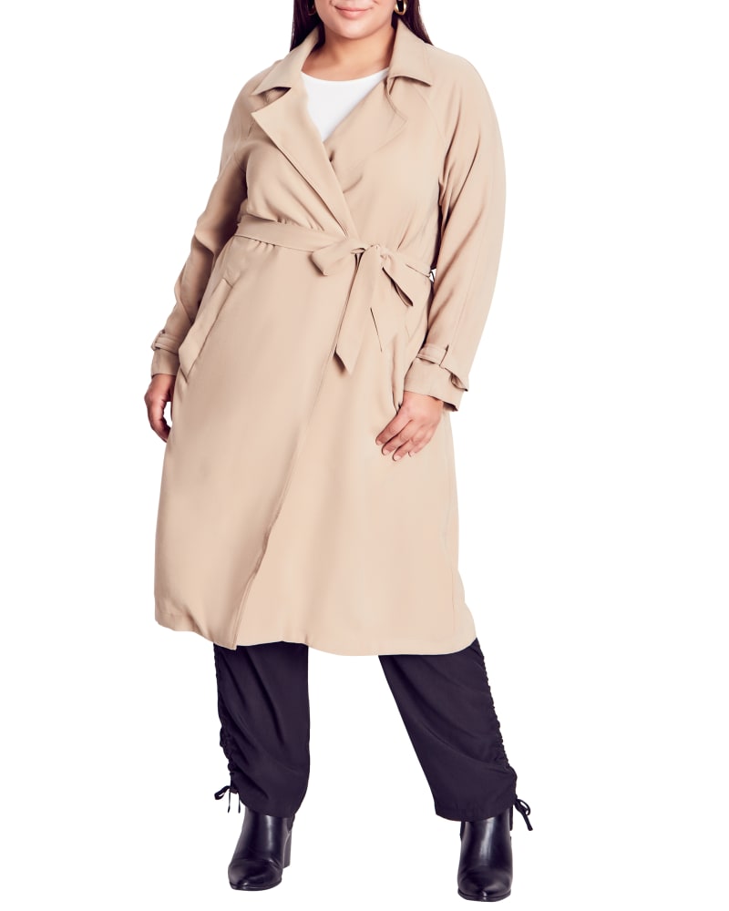Tan duster 2025 coat womens